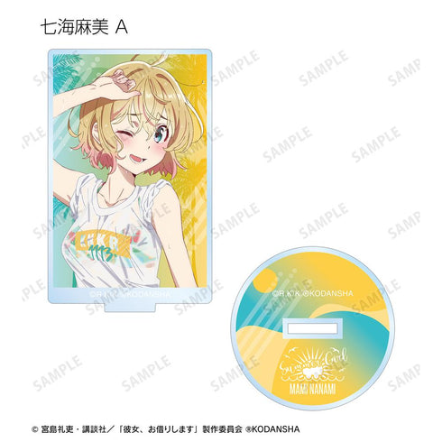 『彼女、お借りします』描き下ろしイラスト ビーチデートver. トレーディングアクリルスタンド(単位/BOX)【202508再販】